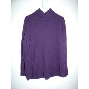 Women's Purple Large Sweater, Cable & gauge